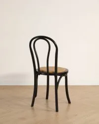 Szék - Bistro (rattan/fekete) - 2 db