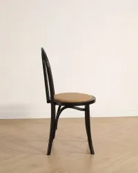 Szék - Bistro (rattan/fekete) - 2 db
