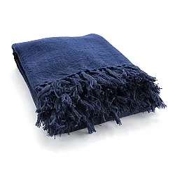 Takarók - Veya cotton throw (sötétkék)