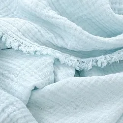 Takarók - Muszlinpléd - Dorena (világoskék)