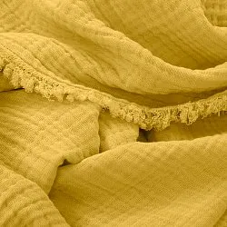 Takarók - Muszlinpléd - Dorena (mustársárga)