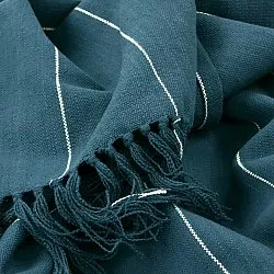 Takarók - Pamutpléd - Martina Stripe (kék/fehér)