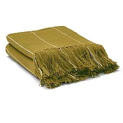 Takarók - Pamutpléd - Martina Stripe (zöld/fehér)