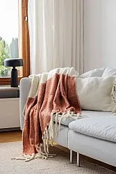 Gyapjúkeverék pléd - Carrie (rózsaszín)