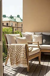 Takarók - Gyapjúkeverék pléd - Melody (barna/bézs)