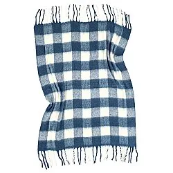 Gyapjúkeverék pléd - Phoebe (kék)