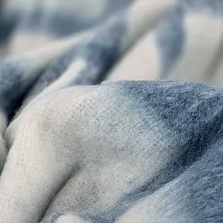 Gyapjúkeverék pléd - Rachel (kék)