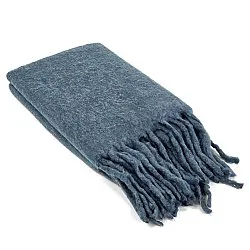 Gyapjúkeverék pléd - Samantha (kék)