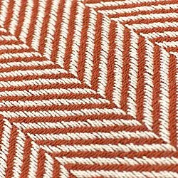 Takarók - Pamutpléd - Denisa Fishbone (barna/fehér)