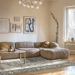 Lapos szövésű szőnyeg - Alvand (fekete)