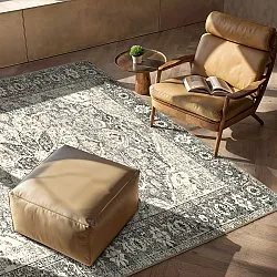 Lapos szövésű szőnyeg - Alvand (fekete)