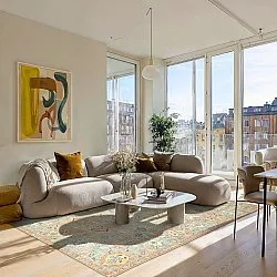 Lapos szövésű szőnyeg - Amena (kék)