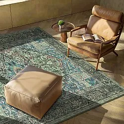 Lapos szövésű szőnyeg - Birjand (zöld)