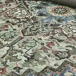 Lapos szövésű szőnyeg - Birjand (zöld)