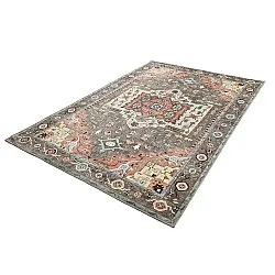 Lapos szövésű szőnyeg - Kordava (szürke/piros)