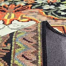 Lapos szövésű szőnyeg - Masarida (fekete/multi)