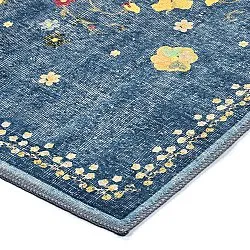 Lapos szövésű szőnyeg - Nabilar (kék)