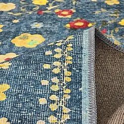 Lapos szövésű szőnyeg - Nabilar (kék)