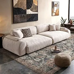 Lapos szövésű szőnyeg - Noura (sötétkék)