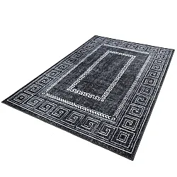 Lapos szövésű szőnyeg - Ankara Versace (fekete)