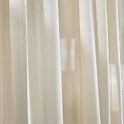 Függönyök - Lenutánzatú függöny Andrada (bézs)