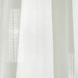 Függönyök - Lenutánzatú függöny Andrada (fehér)