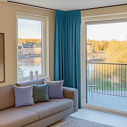 Függönyök - Sötétítő függöny Octavia (türkiz)