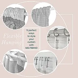 Függönyök - Pamutfüggöny Onni (bézs)