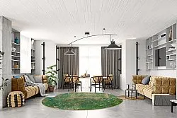 Kerek szőnyeg - Povoa (zöld)