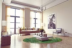 Kerek szőnyeg - Povoa (zöld)