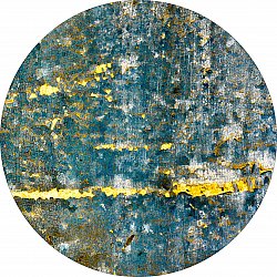 Kerek szőnyeg - Mira (sárga-kék)