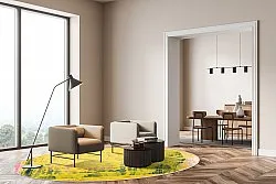 Kerek szőnyeg - Lemos (sárga)