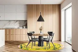 Kerek szőnyeg - Lemos (sárga)