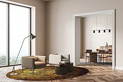 Kerek szőnyeg - Leiria (arany)