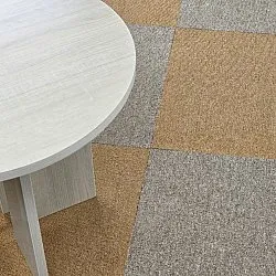 Padlószőnyeg - Almeria Textilcsempék 24 db (bézs)