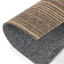 Padlószőnyeg - Almeria Textilcsempék 24 db (szabálytalanul csíkos barna)