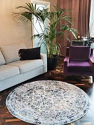 Kerek szőnyeg - Denizli (kék)