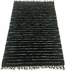 Rongyszőnyeg - Nordal Design (fekete bőr)