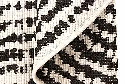 Kerek szőnyeg - Brussels Swirl (fekete)