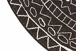 Kerek szőnyeg - Brussels Diamond (fekete)