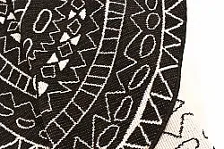 Kerek szőnyeg - Brussels Diamond (fekete)