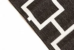 Beltéri és kültéri szőnyeg - Brussels Silver (fekete)