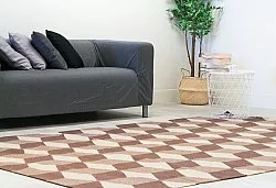 Gyapjúszőnyeg - Floriáda (bézs/barna)