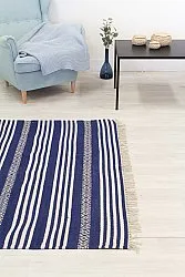 Rongyszőnyeg - Ystad (kék)