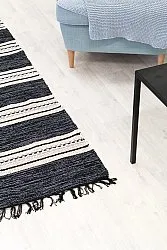 Rongyszőnyeg - Kajsa (fekete)