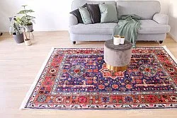 Wilton szőnyeg - Patnos (kék/többszínű)