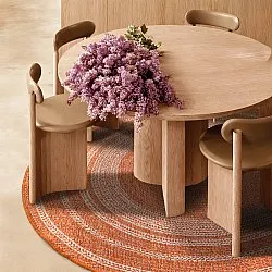 Kerek szőnyeg - Indoor/Outdoor Angus (piros)