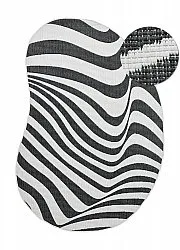 Beltéri és kültéri szőnyeg - utomhusmatta - Remina (fekete/fehér)