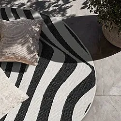 Beltéri és kültéri szőnyeg - utomhusmatta - Remina (fekete/fehér)