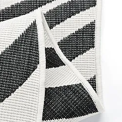 Beltéri és kültéri szőnyeg - utomhusmatta - Remina (fekete/fehér)